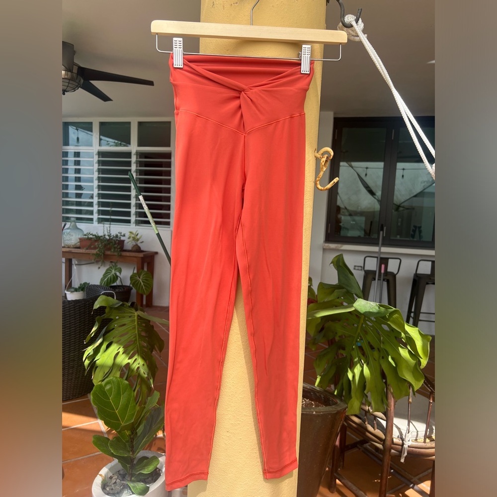 Offline Aerie Coral High-Waisted Leggings
